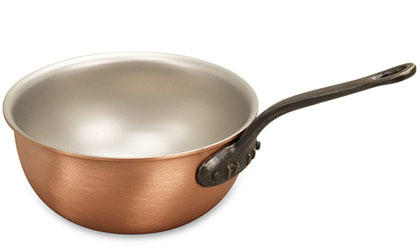 falk culinair classical 14cm copper saucier pan