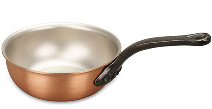 falk culinair classical 16cm copper saucier pan