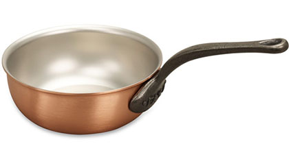 falk culinair classical 18cm copper saucier pan
