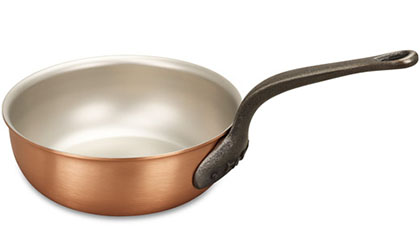 falk culinair classical 20cm copper saucier pan