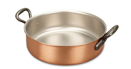 falk culinair classical 24cm copper rondeau