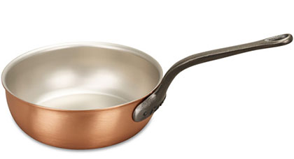 falk culinair classical 24cm copper saucier pan