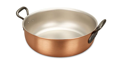 falk culinair classical 28cm copper stew pan