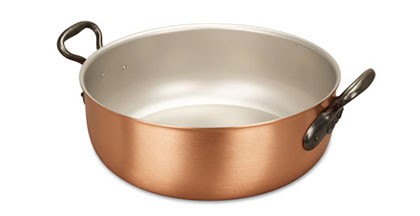 falk culinair classical 32cm copper stew pan