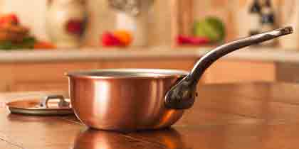 falk culinair classical 18cm copper saucier pan