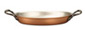 falk culinair classical 25cm x 17cm oval copper au gratin pan