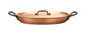 falk culinair classical 30cm x 20cm oval copper au gratin pan
